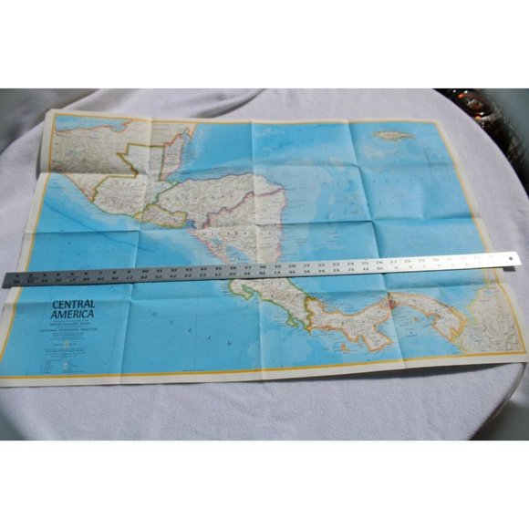 Vintage 1973 Mexico Map National Geographic Central America 53745 - Picture 6 of 6